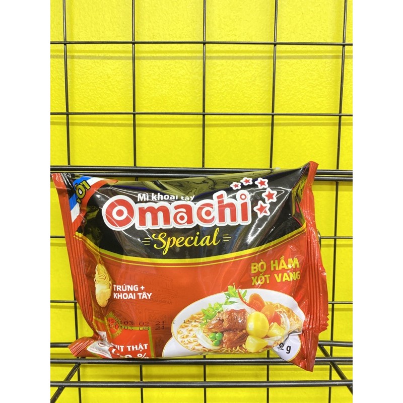 Mì khoai tây Omachi Special bò hầm xốt vang gói 92g