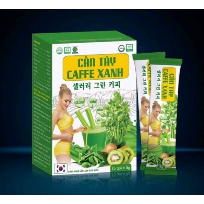 Combo 4 Hộp Bột Cần Tây Cà Phê Xanh