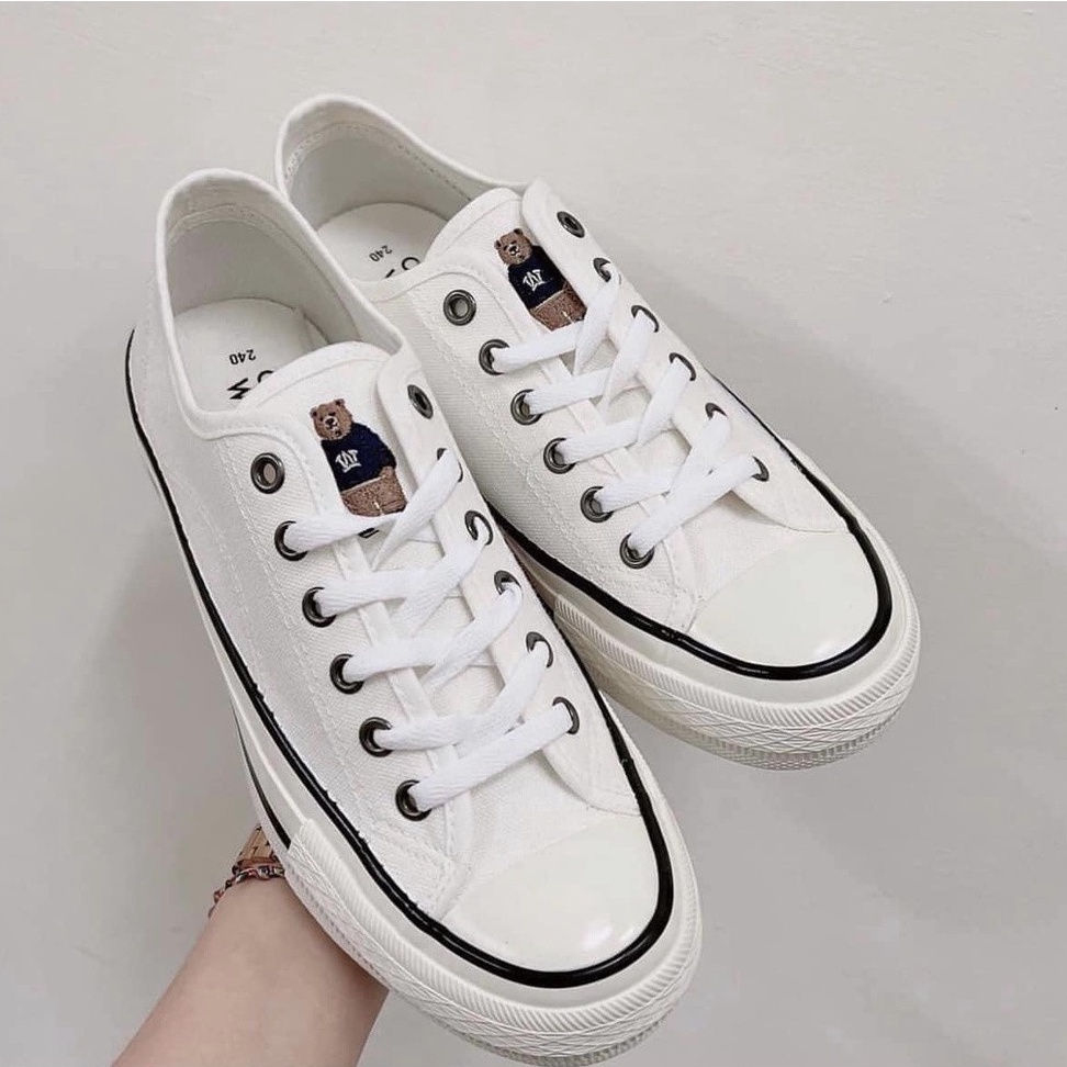Giày sneakers nội địa Hàn WHO.A.U STEVE TRẮNG deal giảm sốc - chính hãng