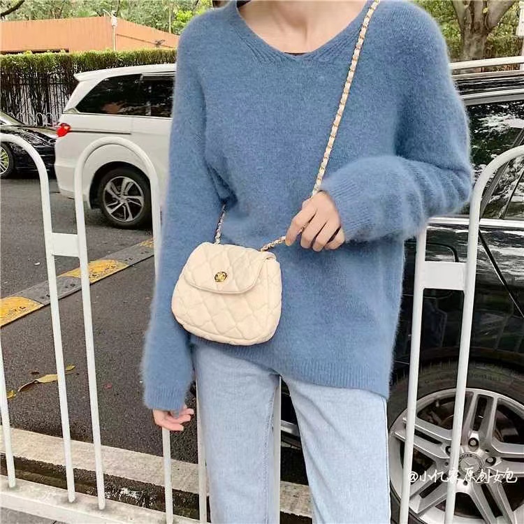 Túi đeo chéo khóa xoay thời trang ho nữ mùa hè túi kẹp nách nữ