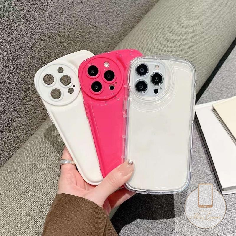 Ốp Điện Thoại Đệm Khí Chống Sốc Màu Trơn Đơn Giản Cho iPhone 7 8 6 6S Plus 11 13 12 Pro MAX XR X XS MAX SE 2020