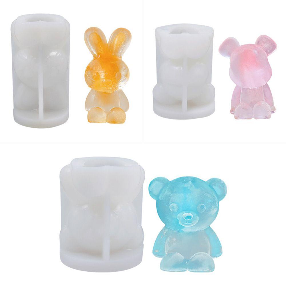 JANE Khuôn Làm Kem Hình Gấu 3D
