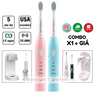 Bàn chải đánh răng điện tự động Sonic X1 và giá treo gọn gàng tiện dụng