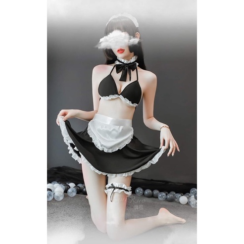 Set cosplay hầu gái [ Tặng full phụ kiện ] dễ thương, quyến rũ