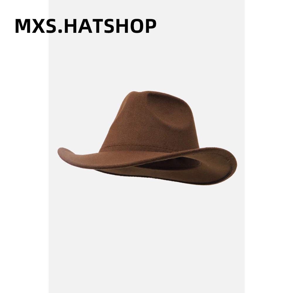 Mũ beret/mũ tai bèo dệt kim màu nâu phong cách Nhật Bản retro thời trang thu đông cho nam và nữ