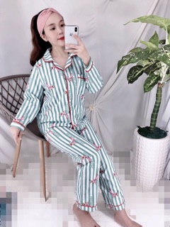 Pizama kate thái tay dài quần dài