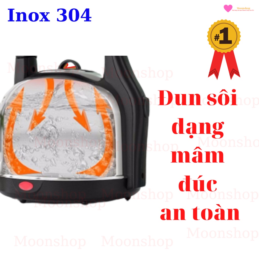 [CHÍNH HÃNG] Ấm Siêu Tốc Cao Cấp, Ấm Đun Nước Thân Inox 304 Hàng Nhập Khẩu Chất Lượng Tốt Của Gali, Dung Tích Lớn 4.2L