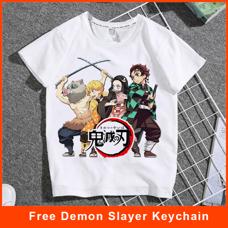 Áo Thun Tay Ngắn In Hình 3D KIMETSU Trẻ Trung Cho Nam Nữ