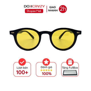Kính mát tròn cao cấp MORO local brand DOKCRAZY thời trang nam nữ mắt râm phân cực chống tia UV style retro trendy