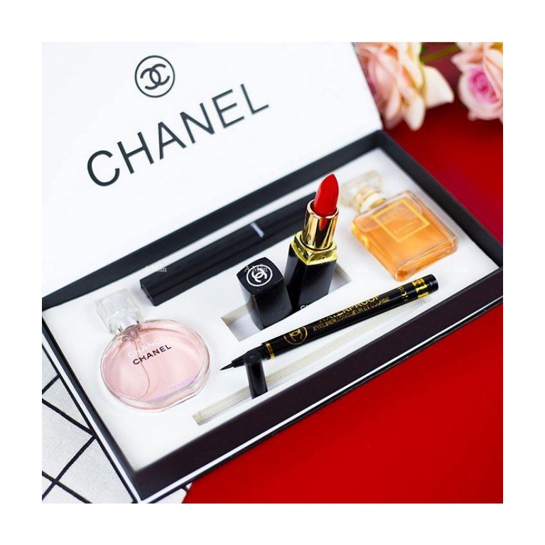 [HCM FREESHIP] Bộ trang điểm Chanel 5 món sang chảnh