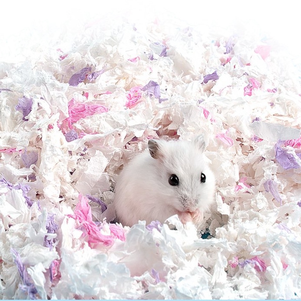 Giấy vải bông lót chuồng khử mùi hãng run around cho Hamster 450g