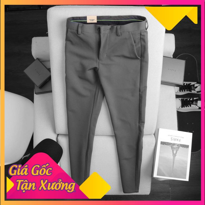 Quần tây nam đẹp, quần âu nam cao cấp đủ 4 màu dáng ôm body Hàn Quốc