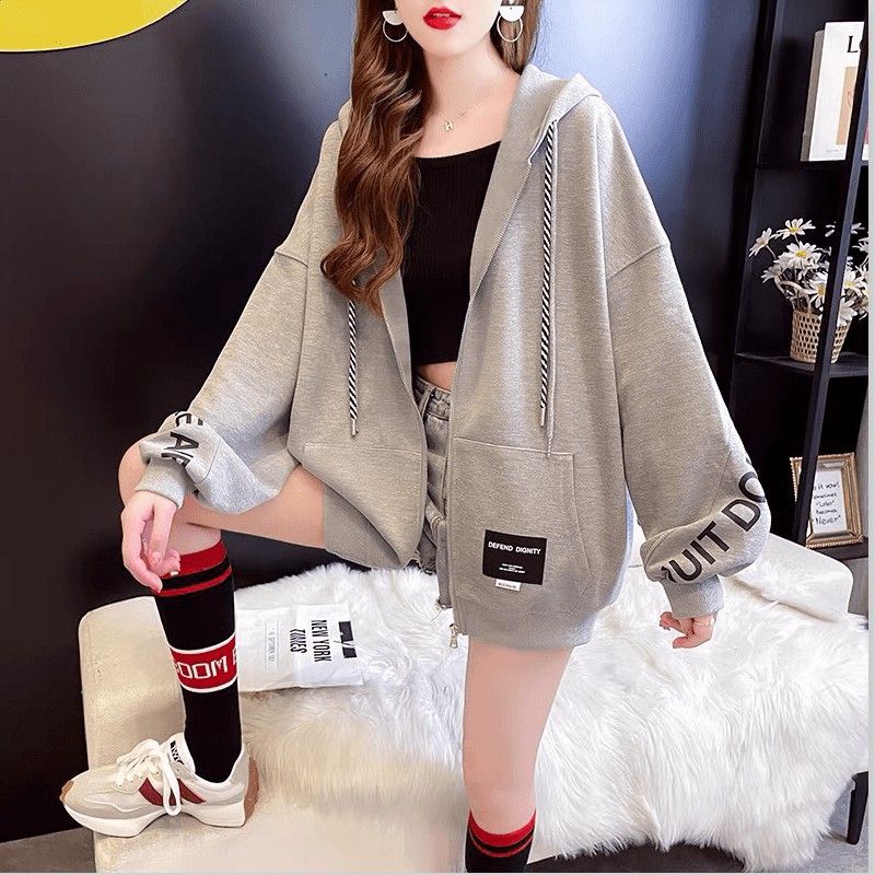 ÁO KHOÁC CARDIGAN NỮ TAY PHỒNG PHONG CÁCH TRẺ TRUNG PHỐI DÂY KÉO SIÊU HOT