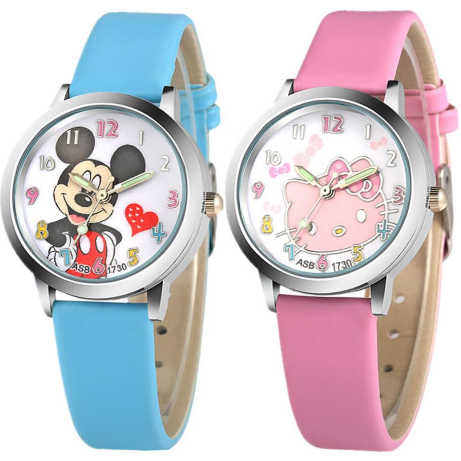 Đồng Hồ Điện Tử Hình Chuột Mickey Dễ Thương Cho Bé