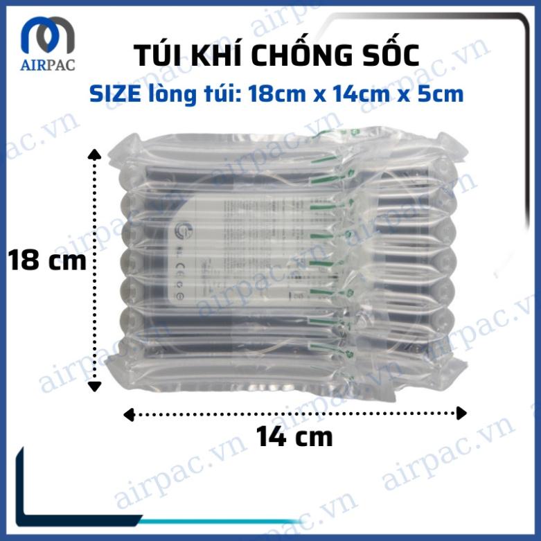 Bao bì túi nilon, bọc khí chống sốc vận chuyển hàng hóa dễ vỡ 9 cột bọc đồ cỡ 18cm x 14cm x 5cm