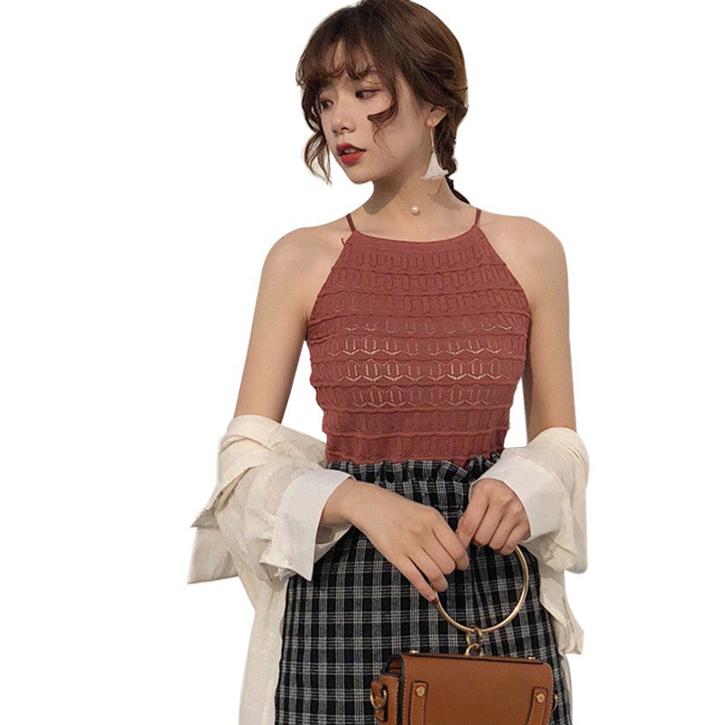[Baywellfashion]Áo cổ yếm thiết kế khoét quyến rũ | BigBuy360 - bigbuy360.vn