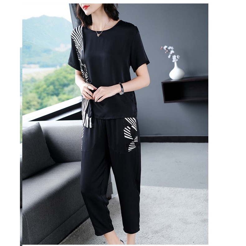 BM9631 - Set áo và quần nữ cho người mập