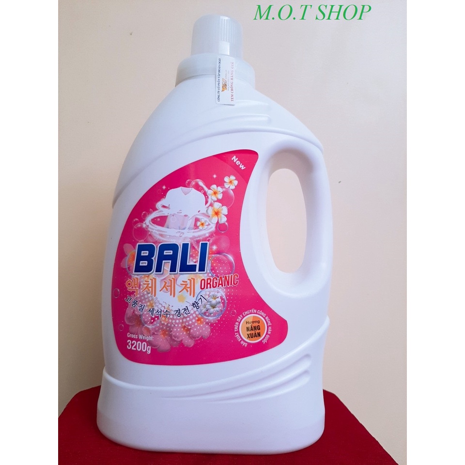 Nước giặt BALI ORGANIC 3.200g phù hợp cho cả giặt tay và giặt máy.