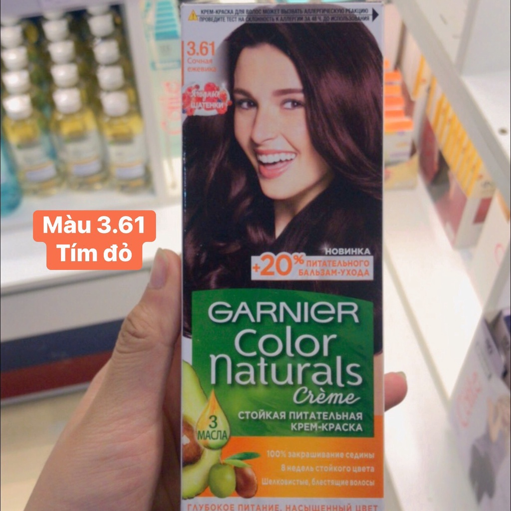 Thuốc nhuộm tóc Garnier Nga lên màu tự nhiên  - Bachduongrushop