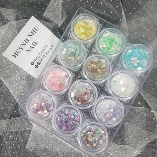 SET NHŨ VẢY CÁ 12 Ô HÀNG CAO CẤP