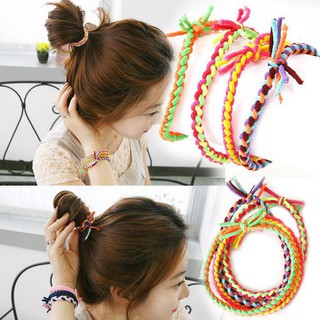 Set 10 dây buộc tóc phối nhiều màu sắc kết hình nơ