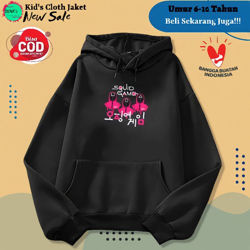Áo Hoodie Dày Dặn In Hình Mực Game Thời Trang Cho Nam Và Nữ 6 7 8 9 10 Tuổi
