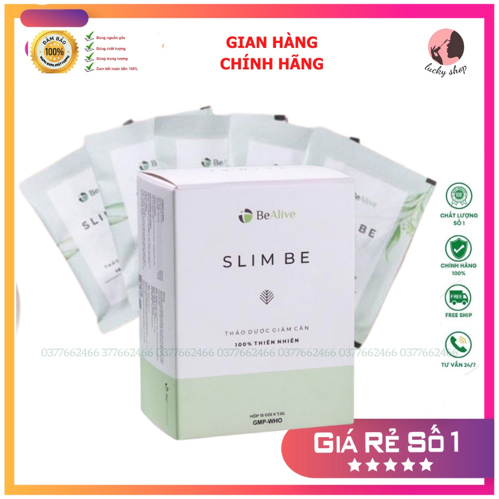 5 gói lẻ Giảm Cân Slim Be Của BeAlive Mẫu Mới Dạng Viên Chính Hãng Đánh Mỡ Hiệu Quả