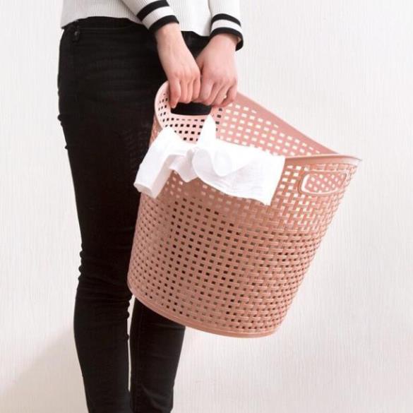 [Kho sỉ]  Sọt đựng đồ chơi , quần áo nhựa mây Đan phong cách Hàn quốc