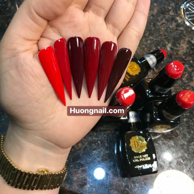 Set sơn gel đỏ thần thánh