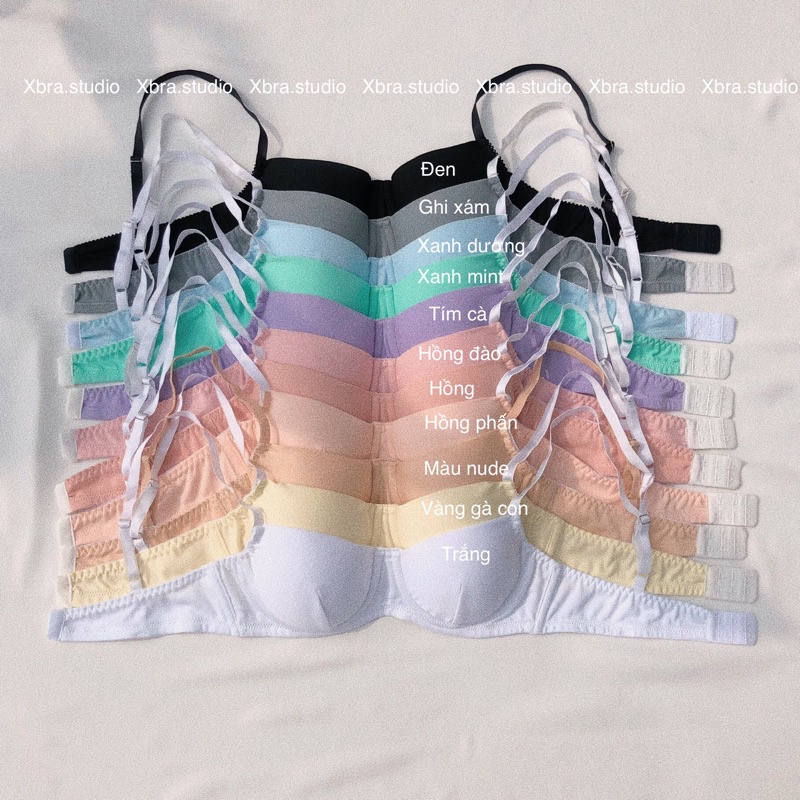 Áo lót cotton CÓ GỌNG NÂNG tone màu pastel