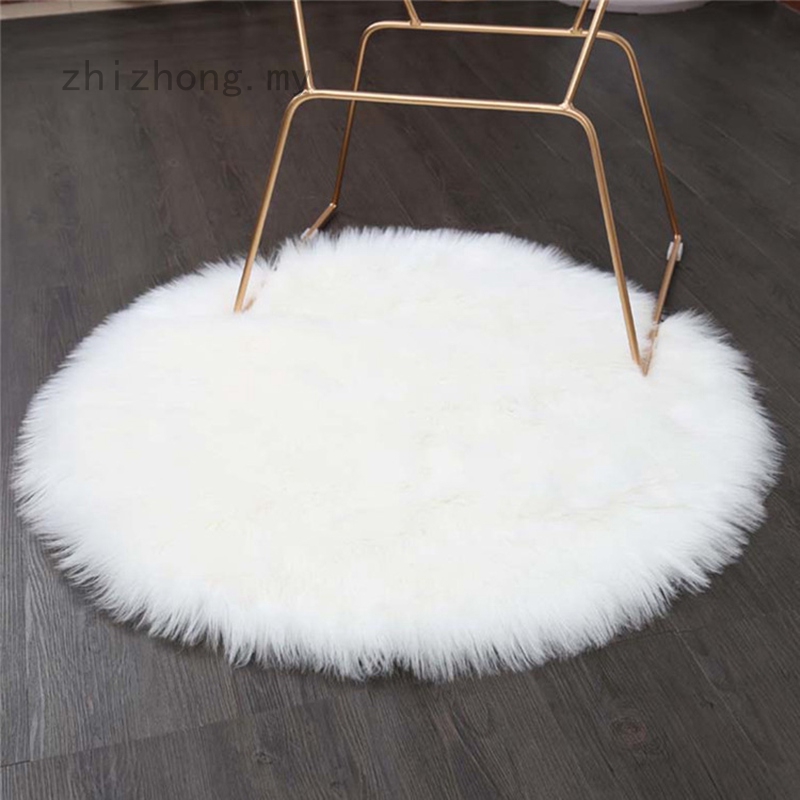 Thảm Lông Cừu Nhân Tạo 30x30cm Mềm Mại Lót Ghế Ngồi Phòng Ngủ