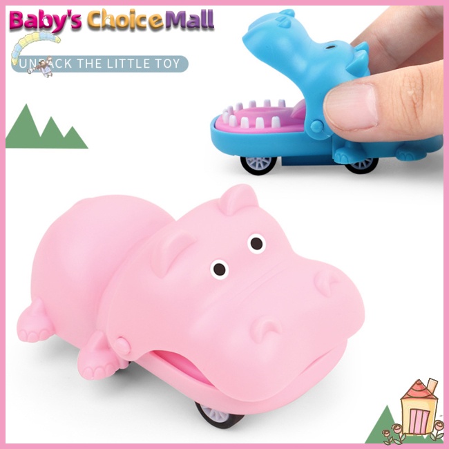 Đồ Chơi Hình Cá Sấu Hoạt Hình Mini Kéo Sau Xe Hơi