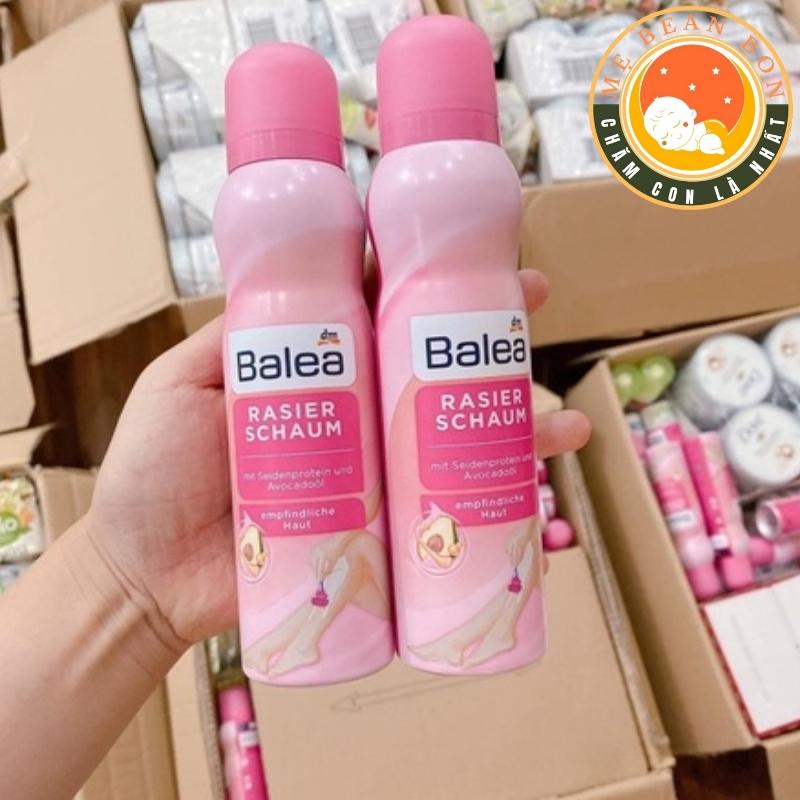 Bọt cạo lông Balea đức toàn thân và bikini không xước  rát da mùi thơm dễ chịu không gây kích ứng  200ml - mẹ bean bon