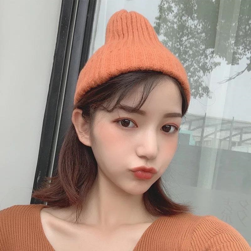 Mũ Beanie len dày chuẩn dáng Hàn Quốc-mũ len trơn Hàng loại 1