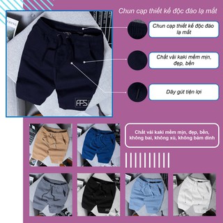 Quần kaki lưng thun basic co giãn 4 chiều Xanh đen QKK02 -  Mengo