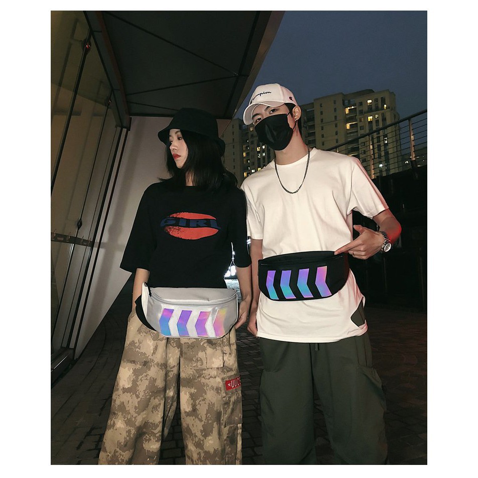 Túi phản quang CHEST BAG phong cách StreetWear - Sẵn Hàng