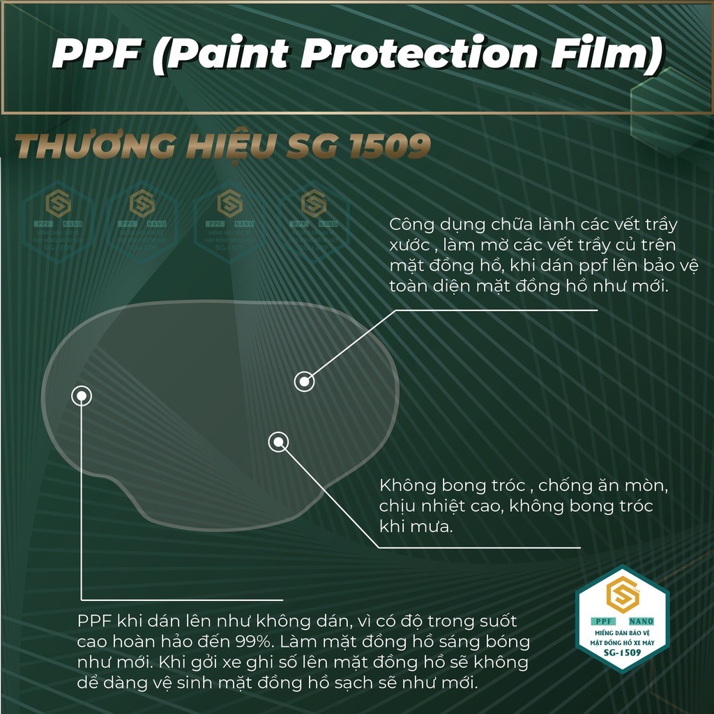 Ppf sirius fi, miếng dán mặt đồng hồ xe sirius fi,chống trầy và bảo vệ toàn diện mặt đồng hồ xe.