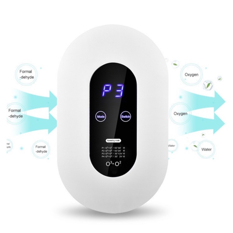 Máy lọc không khí khử bụi mùi hôi tạo bằng ozone và ion âm cho gia đình công suất 5W, 4 chế độ lọc khí. Bảo hành 6 tháng