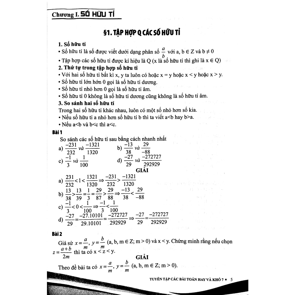 Sách Tuyển Tập Các Bài Toán Hay Và Khó 7 - Theo Chương Trình GDPT Mới - Dùng Chung Cho 3 Bộ Sách