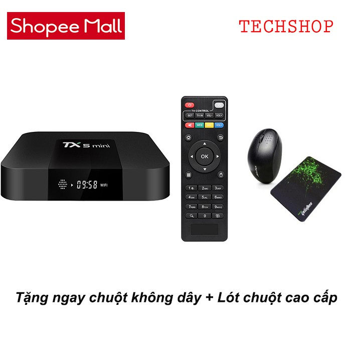 ANDROID TIVI BOX TX5 MINI - Tặng chuột +lót chuột cao cấp