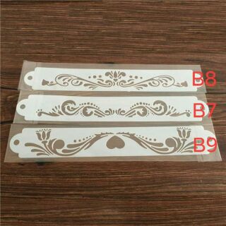 Khuôn vẽ mini dẻo 8*32cm (đường diềm