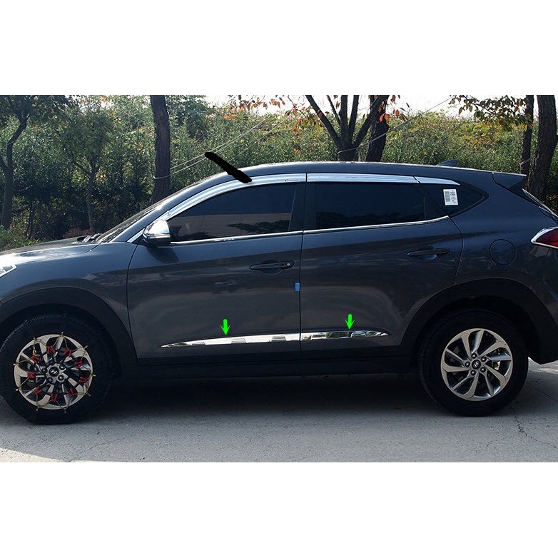 Nẹp sườn hông xe Hyundai Tucson 2016-2019 hàng Hàn Quốc