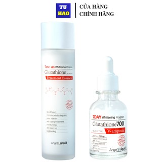 Bộ 2 sản phẩm dưỡng trắng da 7day angel's liquid whitening program gutathione 700v
