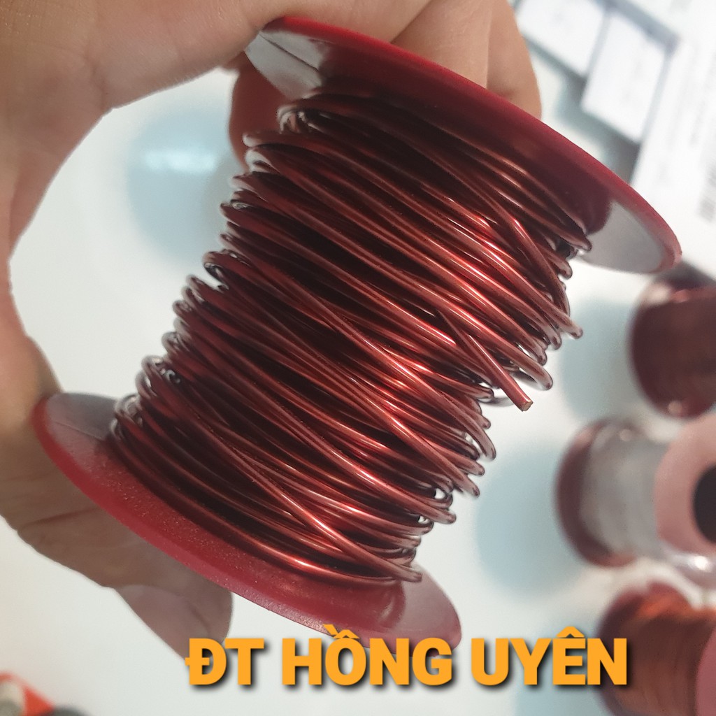 (1.6mm 200g). Dây đồng quấn biến áp cơ. Dây đồng tráng men, bọc emay cách điện. Dây đồng 1li6 chịu nhiệt độ cao