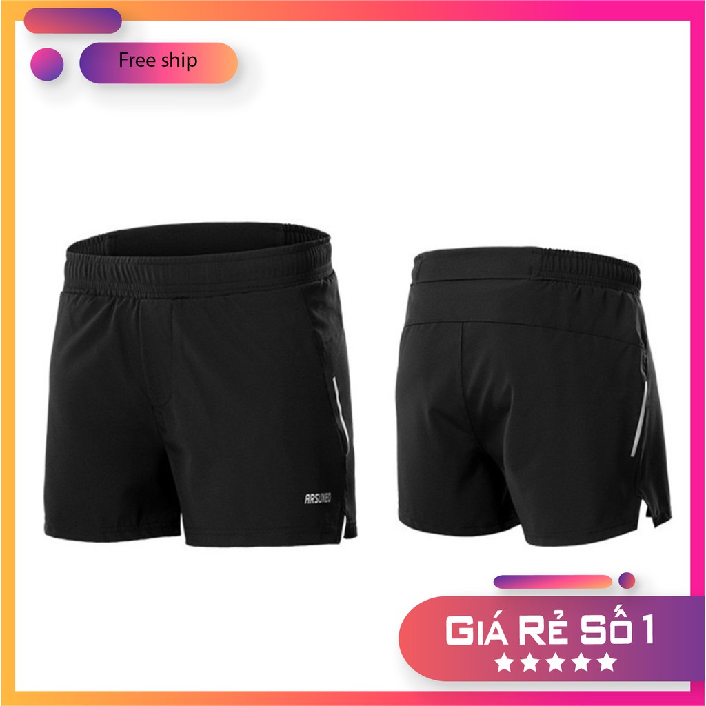 [HOT] -  Quần chạy bộ Nam Arsuxeo 2 lớp mềm mại, thiết kế hai túi tiện lợi... dành cho vận động thể thao | BigBuy360 - bigbuy360.vn