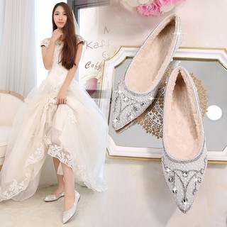 Giày cô dâu, giày cưới - Pha lê