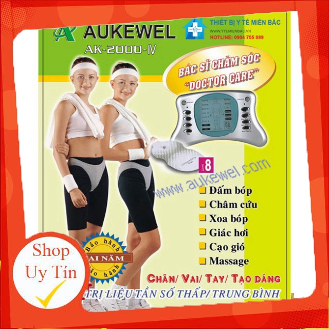 Máy điện xung Aukewel AK-2000-IV 8 miếng