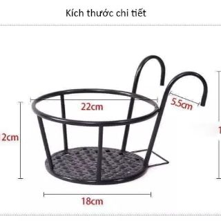GIỎ ĐỂ CHẬU HOA BAN CÔNG