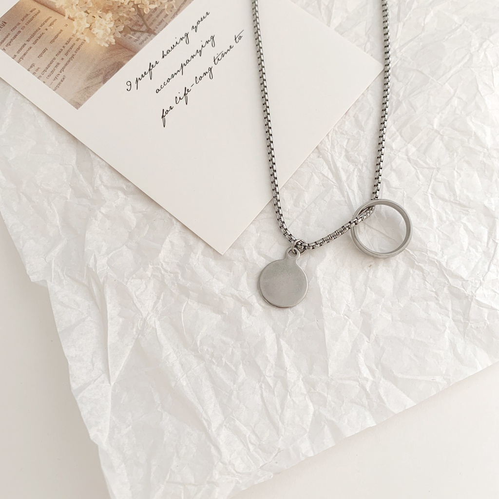 Vòng cổ thiết kế đơn giản phong cách hip hop cá tính