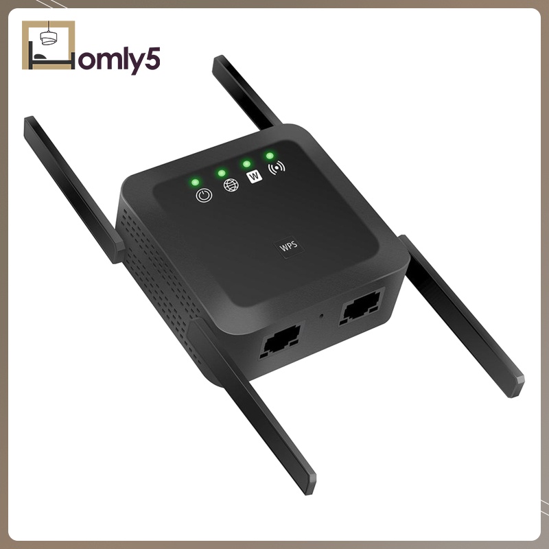 Thiết Bị Khuếch Đại Tín Hiệu Wifi 1200mbps 2.4 + 5ghz Màu Đen | BigBuy360 - bigbuy360.vn